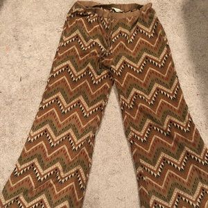 Tribal long wide pants